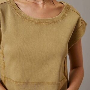 Pilcro Mustard Short Sleeve Tee